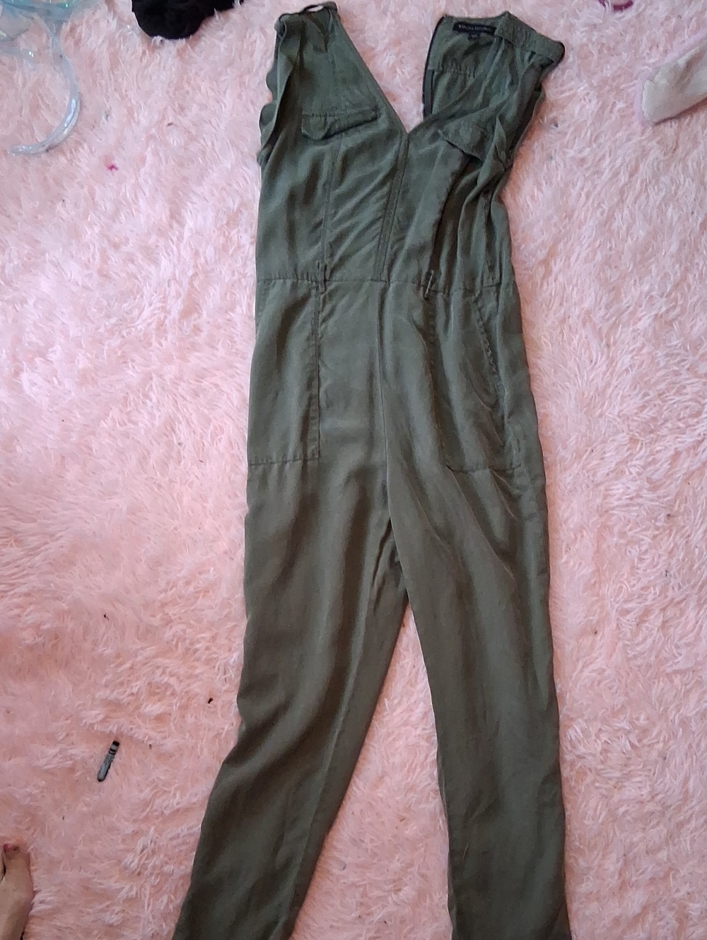 Vintage Banana Republic Olive Green Utility Jumpsuit